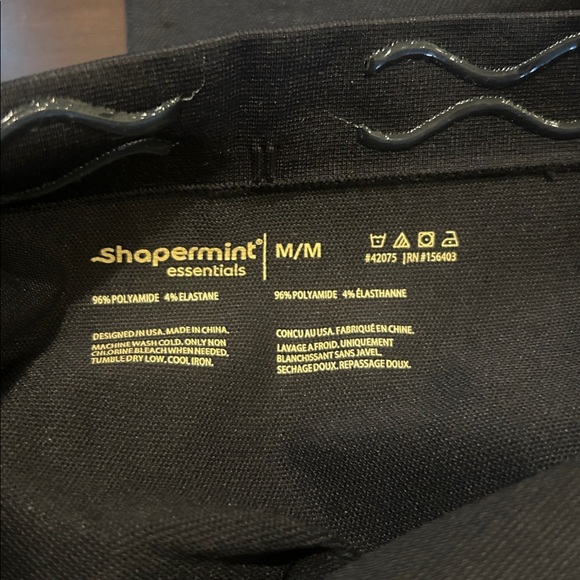 Shapermint Essentials Black High Waisted Shaping Leggings Size M NEW - Picture 3 of 8